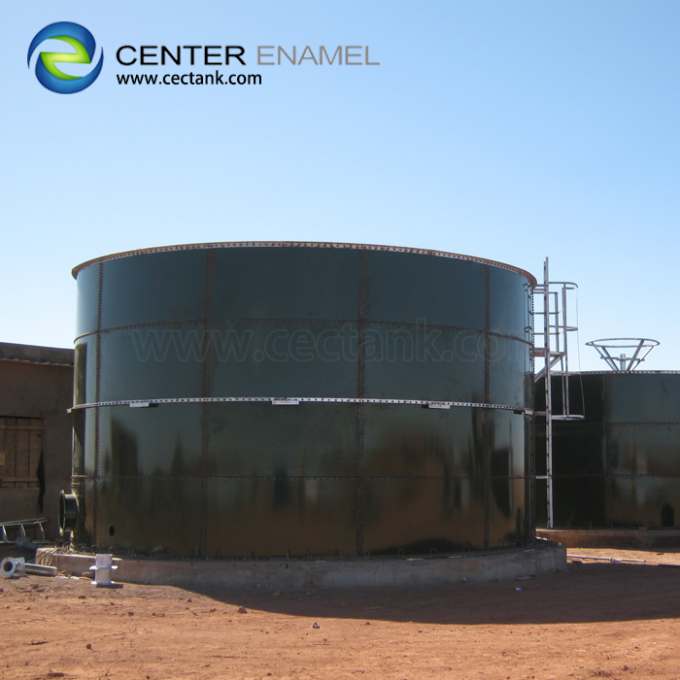 El Vidrio-Fundir-a-acero empernó los tanques de agua industriales para el almacenamiento industrial del agua