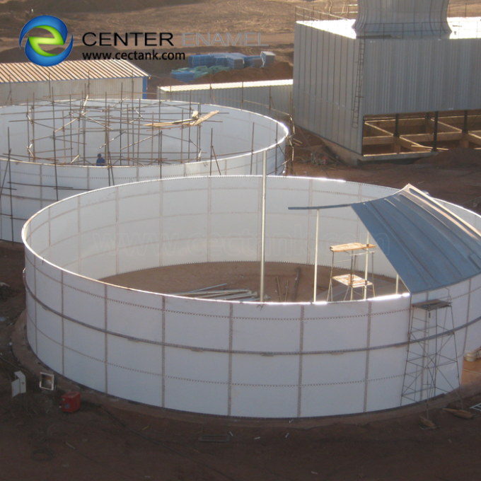 El Vidrio-Fundir-a-acero empernó los tanques de almacenamiento del agua para el almacenamiento del agua