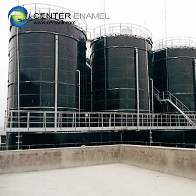 Glass-Fused-to-Steel bolted biogas storage tank With more than 30 Years Service Life