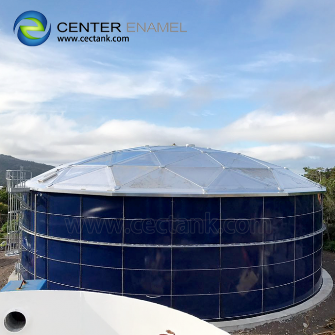 Techo de cúpula geodésica de aluminio de franja clara para tanques de almacenamiento de petróleo 0
