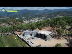 Tanques de acero galvanizado resistentes a la corrosión para el almacenamiento de agua de proceso en la industria textil