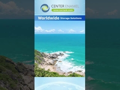 Tanques de aguas residuales de vidrio fundido a acero con una vida útil de 30 años