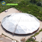 Techo geodésico de cúpula de aluminio para instalaciones de abastecimiento de agua y tratamiento de aguas residuales