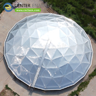 techos geodésicos de cúpula de aluminio ligeros y resistentes a la corrosión