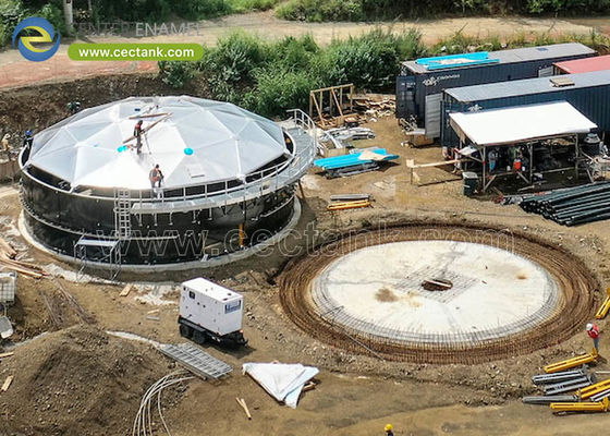 Optimización de las instalaciones de almacenamiento a granel con techos de cúpula de aluminio de esmalte central