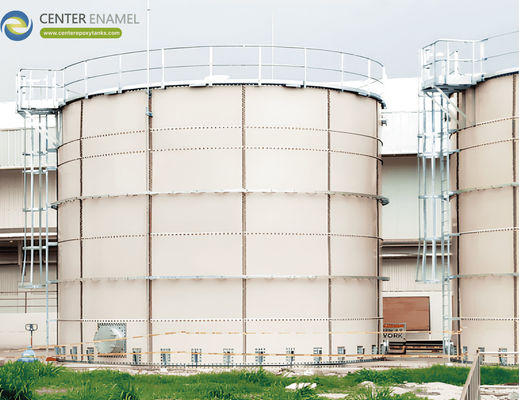 Tratamiento de aguas residuales Tanques recubiertos de epoxi con rango de pH 1-14 Más de 30 años de vida útil