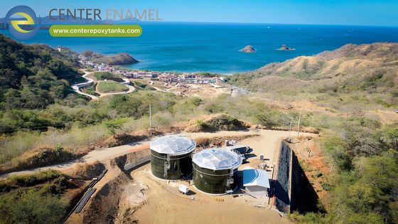 El techo de cúpula geodésica de aluminio superior de Center Enamel brilla en Costa Rica Proyecto de agua potable