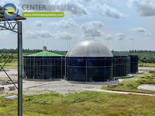 Contenedor de biogás de doble membrana eficiente optimizado para el tratamiento de desechos orgánicos de alto nivel