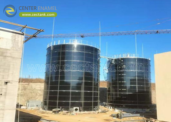 Tanques de almacenamiento de lixiviación de vidrio fundido con acero para proyectos de tratamiento de lixiviación