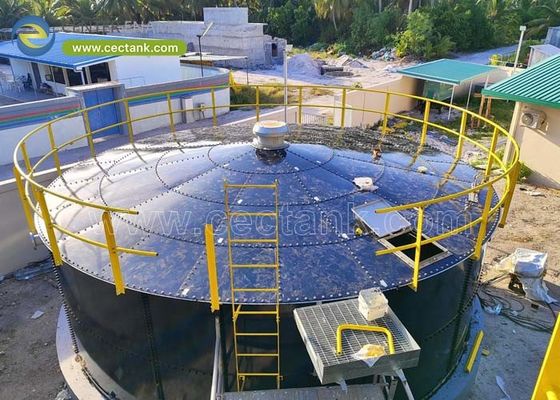 Tanques de almacenamiento de biogás de acero atornillado resistente a la corrosión con techo de vidrio fundido con acero: la solución ideal para los sistemas de digestión anaeróbica