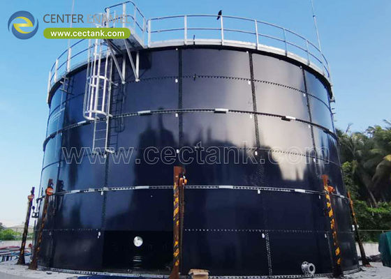 Tanques de agua industriales de acero atornillado para la industria de la fermentación por centro del esmalte