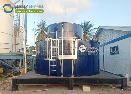 Tanques de tratamiento de aguas residuales de acero revestidos de vidrio para plantas de tratamiento de aguas residuales domésticas