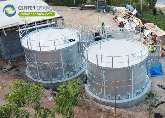 Tanques de acero galvanizado fundido de vidrio para soluciones de almacenamiento de agua de acero galvanizado confiables y rentables