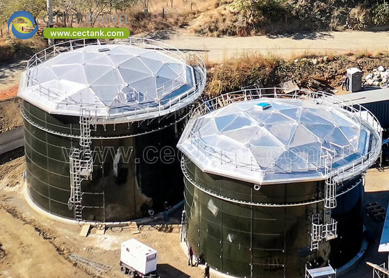 Mejora de la durabilidad y la eficiencia: techos de cúpula de aluminio de Center Enamel para tanques de almacenamiento de petróleo crudo de Botswana