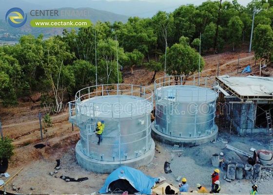 China Producción de tanques de almacenamiento de agua industriales galvanizados abrochados