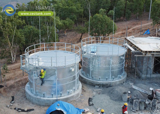 Tanques de acero galvanizado sostenible para sistemas de recolección de agua de lluvia y almacenamiento resistente a la intemperie para la gestión sostenible del agua