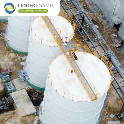 Tanques robustos de acero recubiertos de epoxi para lixiviados de vertederos para la contención segura de lixiviados de vertederos