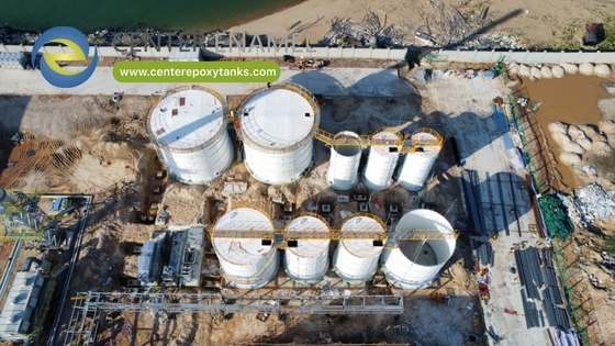 Tanques atornillados de acero con revestimiento epoxi para combustible: Almacenamiento de combustible líquido de uso general