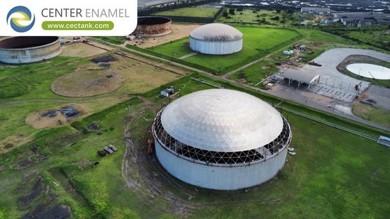 Techos geodésicos de cúpula de aluminio para tanques de almacenamiento de lubricantes