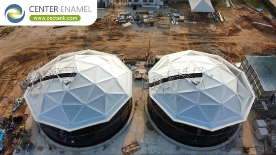 Techos geodésicos de cúpula de aluminio para tanques de almacenamiento de gasolina