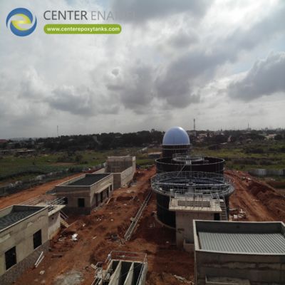 Techos de doble membrana para plantas de tratamiento de aguas residuales: cubre las aguas residuales para captar y almacenar biogás