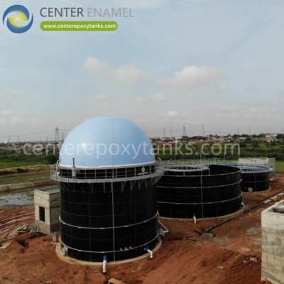 Techos de doble membrana para tanques de fermentación: Recolecta gases de la fermentación orgánica.