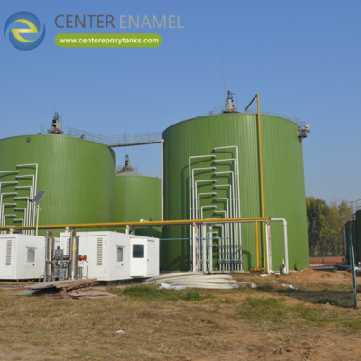Tanque de biogás para el tratamiento de aguas residuales municipales: El contenedor principal para la digestión anaeróbica.