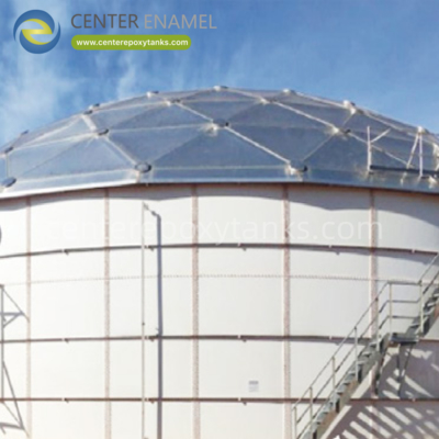 Techo geodésico de cúpula de aluminio para depósitos de aguas residuales: controla los olores y protege las aguas residuales