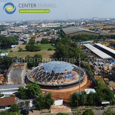 Techo de cúpula de aluminio para tanques de desalinización de agua de mar: construido para soportar ambientes hostiles y salados