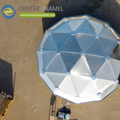 Techo de cúpula de aluminio para los tanques de agua de lucha contra incendios: garantiza un suministro de emergencia limpio y confiable