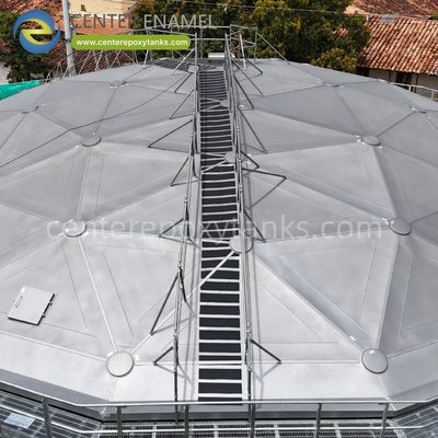 Techo de cúpula de aluminio para tanques de silo: Proporciona una cubierta impermeable para materiales a granel