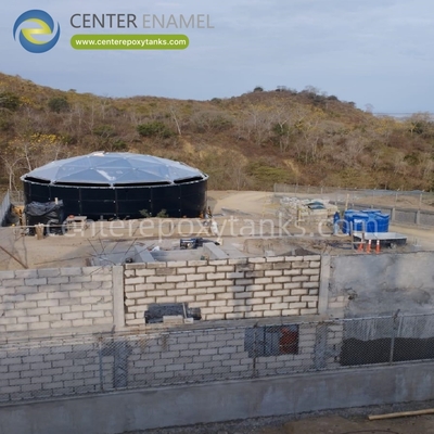 Techo de cúpula de aluminio para almacenamiento de lodos municipales: proporciona una cubierta sellada y resistente a la corrosión