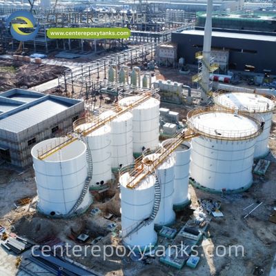 Tanque recubierto FBE para tratamiento de aguas residuales municipales- Proporciona contención robusta a largo plazo para aguas residuales urbanas.