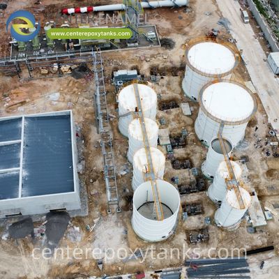 Tanque recubierto con FBE para el tratamiento de aguas residuales de los molinos de aceite de palma- Especialmente diseñado para la contención duradera de POME altamente orgánico.