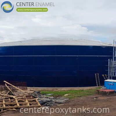 Aluminum Dome for a Slurry Storage Tank: Offers a Durable, Maintenance-Free Roof to Contain Odors and Prevent Rainwater Dilution