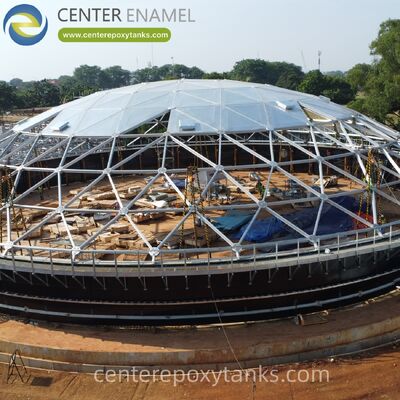 Techo de cúpula de aluminio para tanques de almacenamiento de diésel de acero inoxidable soldados: Minimiza la evaporación del combustible y evita que el agua de lluvia comprometa la estabilidad del combustible