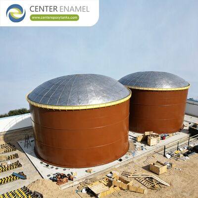 Tanque de techo flotante exterior abovedado con aluminio resistente a la corrosión y estructura autoportante para una instalación rápida en el campo