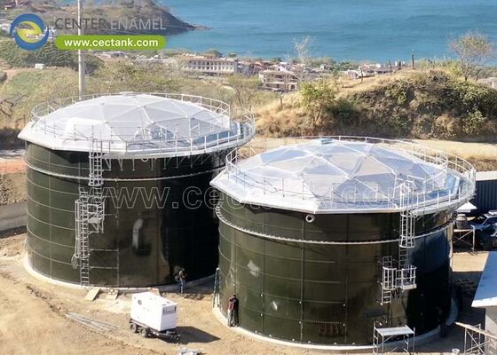 Almacenamiento de agua GFS duradero de 30 a 50 años Tanques de agua de vidrio fundido con acero