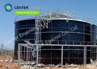 Grandes tanques de almacenamiento para el tratamiento de aguas residuales Vidrio fundido con acero y material de acero inoxidable
