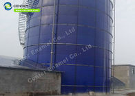 Tanque de agua de vidrio fundido con acero en un proyecto municipal de tratamiento de aguas residuales