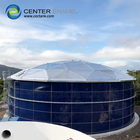 Techo de cúpula geodésica de aluminio de franja clara para tanques de almacenamiento de petróleo