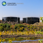 El vidrio se fundió a las soluciones resistentes sostenibles del almacenamiento de los tanques de acero de las aguas residuales para el tratamiento de aguas residuales
