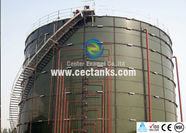 Tanques de almacenamiento de agua de acero inoxidable de acero fundido de vidrio atornillado con norma AWWA D103 / EN ISO28765