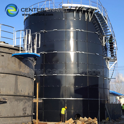 El tanque de agua de acero cilíndrico de GFS para el almacenamiento del agua potable