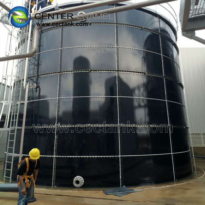 El tanque de agua de acero cilíndrico de GFS para los proyectos del tratamiento de aguas residuales