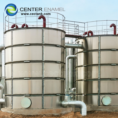 Tanque de agua cilíndrico de acero inoxidable para proyectos de agua de riego agrícola