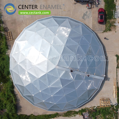 Los tanques de almacenamiento de aluminio del tejado de la bóveda de la estructura autosuficiente