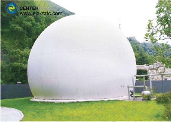 tenedor de gas de la membrana del doble 20m3 para el grueso de capa del proyecto 0.40m m de la planta del biogás
