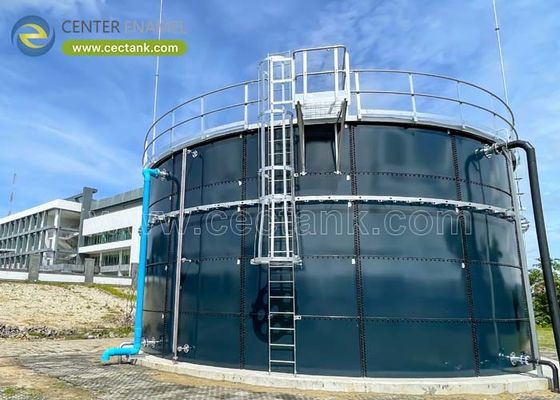 0.25mm espesor de revestimiento vidrio acero fundido tanques de almacenamiento silos