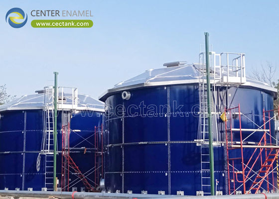 Techos de cúpula de aluminio de amplio alcance estructura autoportante para plantas de aguas residuales